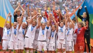 Vancouver, Canada - Sunday, July 5, 2015: The USWNT defeat Japan 5-2 to win the 2015 FIFA Women's World Cup Final at BC Place.