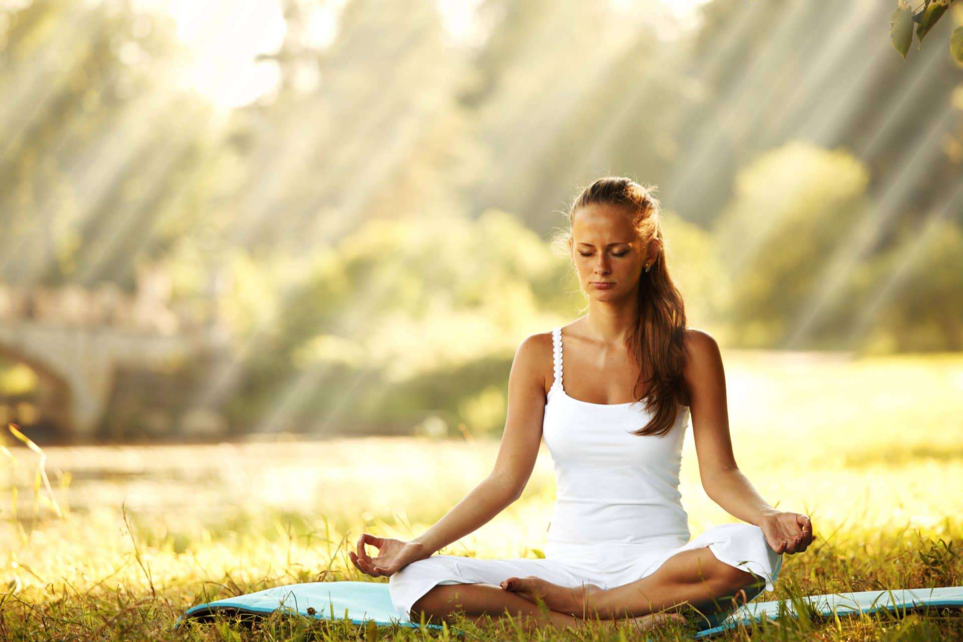 girl meditating