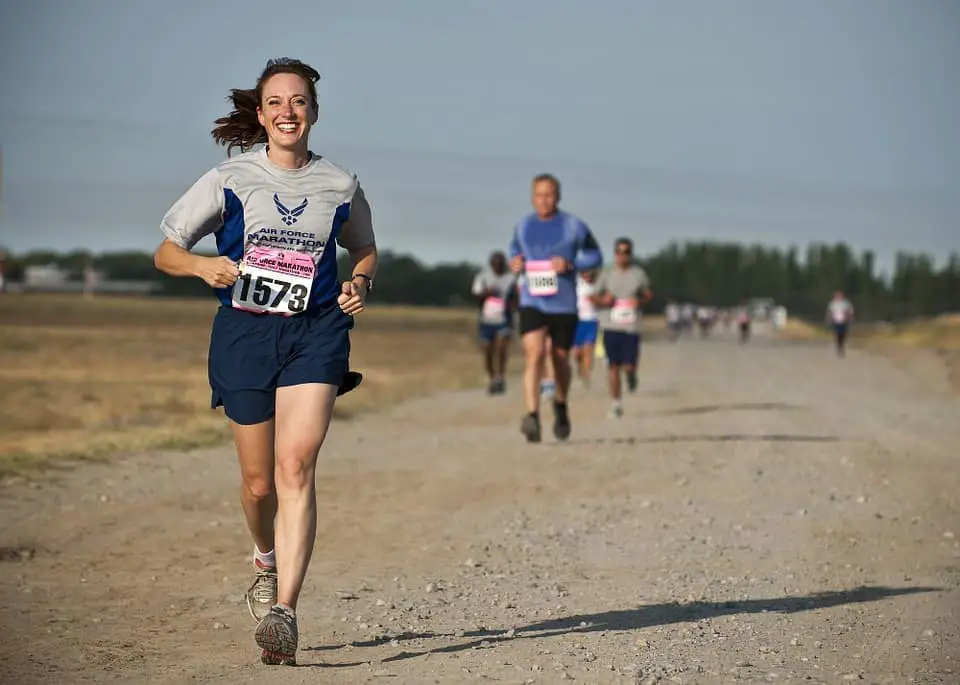 runner smiling